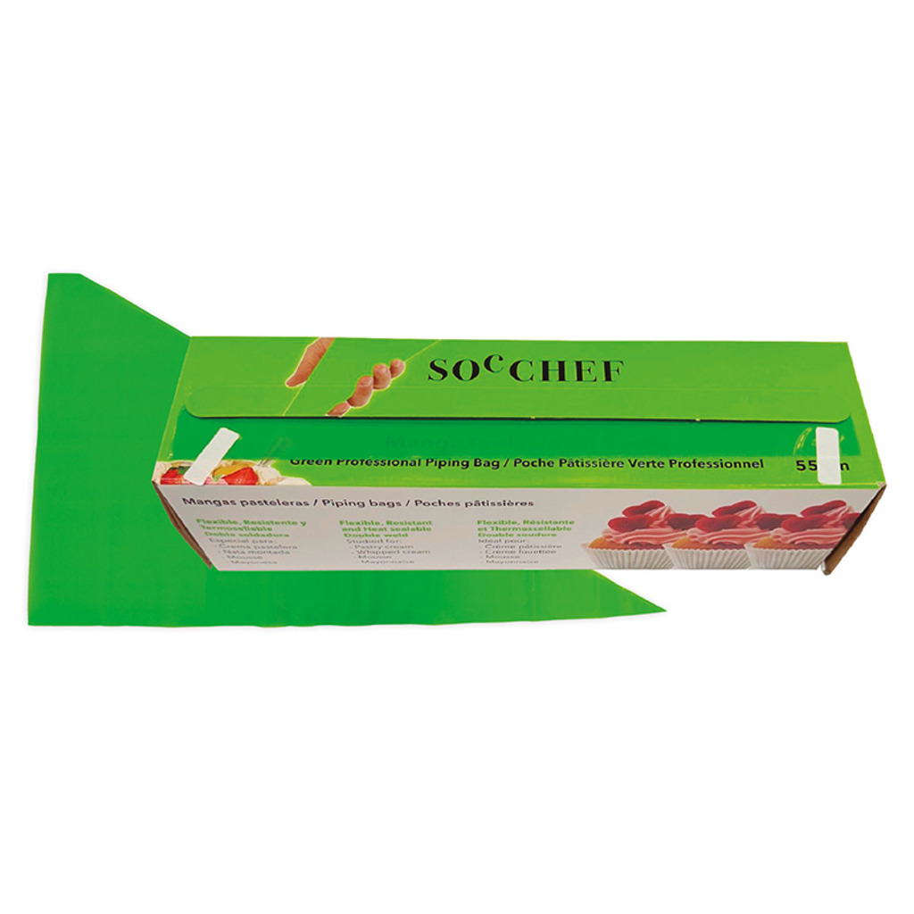 poche pâtissière prof. vertes 55cm 100 un